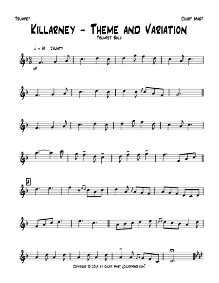 Killarney – Theme and Variation – Trumpet Solo image number null