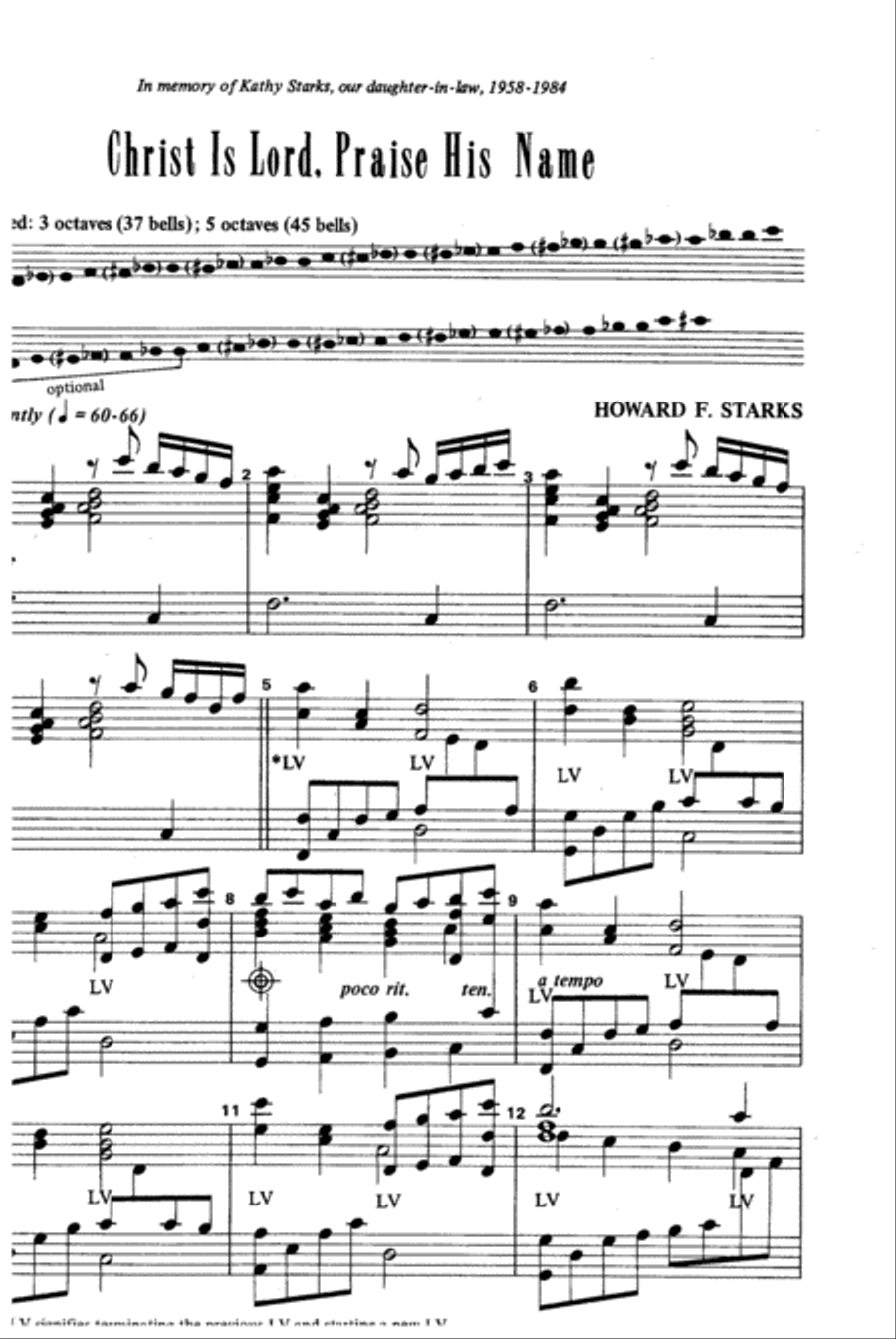 Christ Is Lord, Praise His Name 3-Octaves scores gallery preview page 9