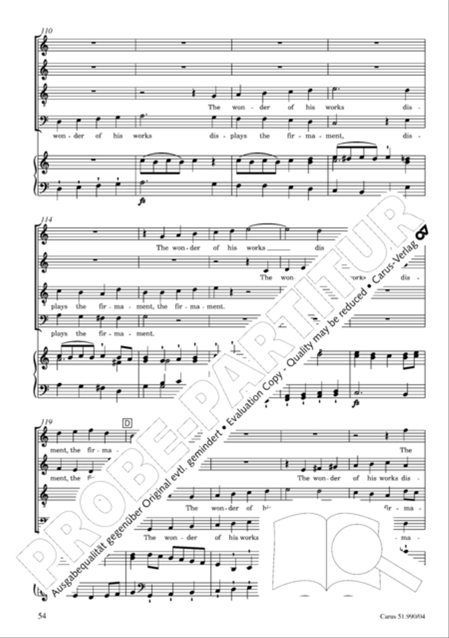 The Creation 4-Part scores gallery preview page 55
