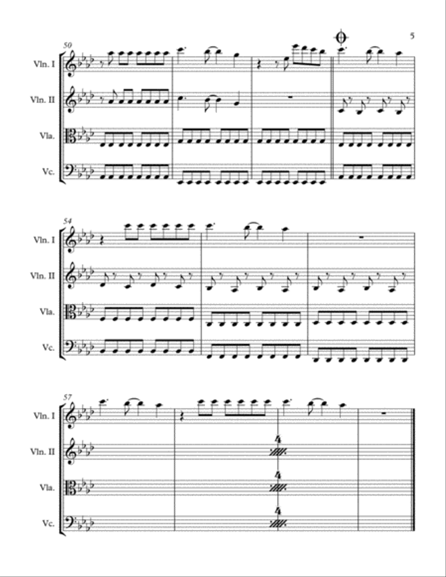 Firework String Quartet scores gallery preview page 5