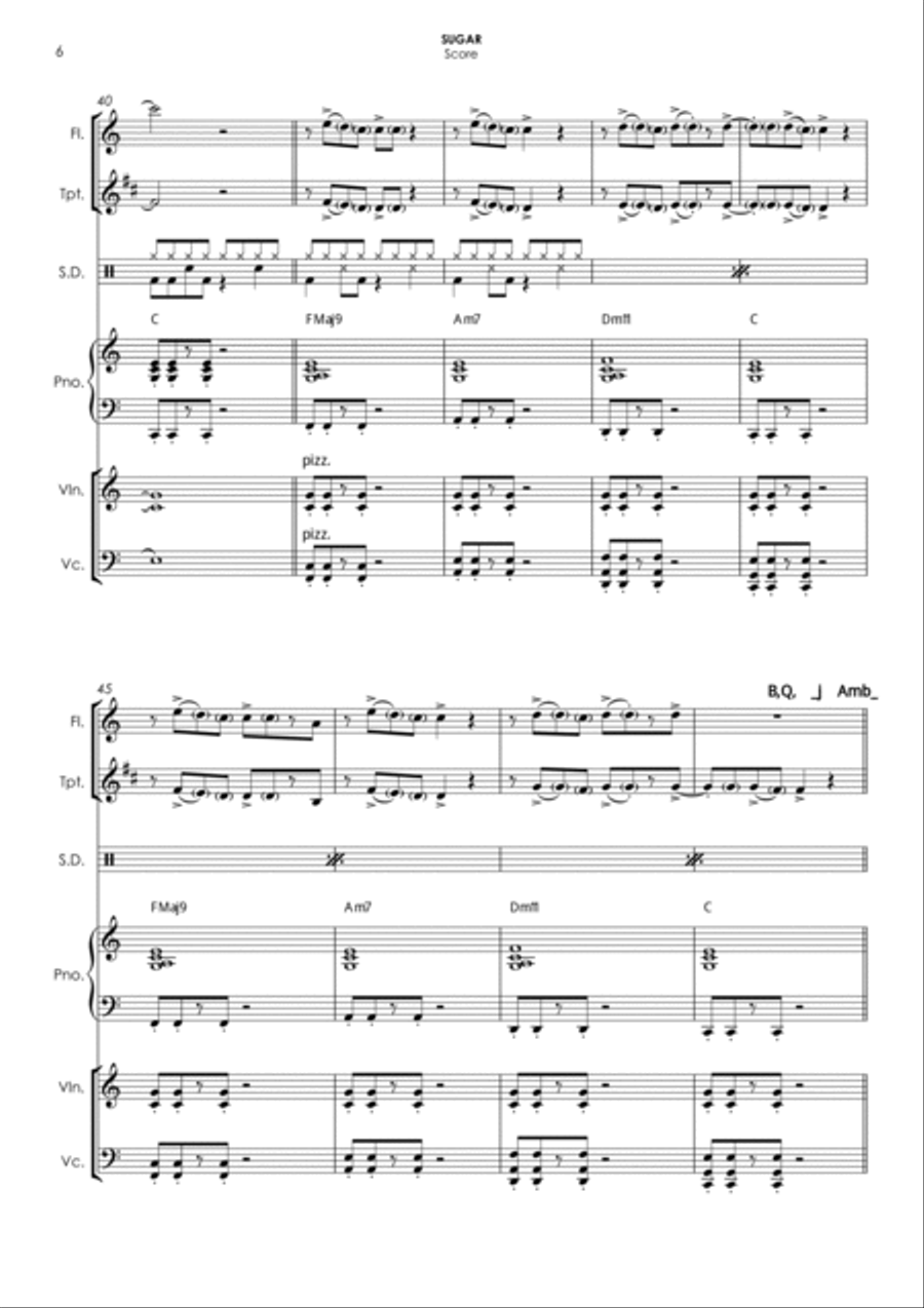 Sugar Small Ensemble scores gallery preview page 6