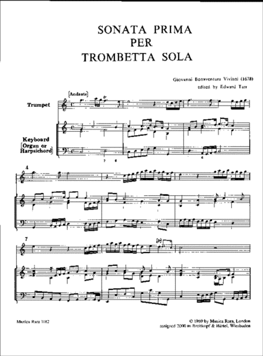 2 Sonatas from Op. 4 Trumpet Solo scores gallery preview page 2