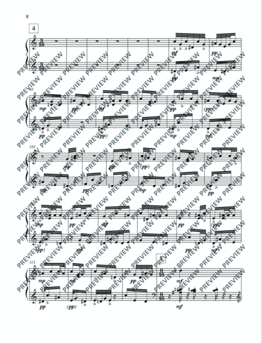 Posuo Pishon Piano Solo scores gallery preview page 9