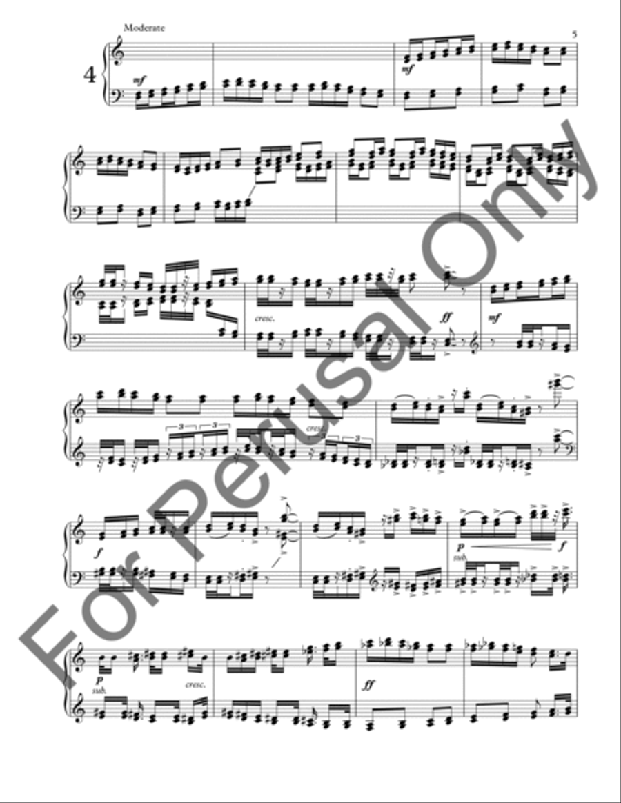 Five Etudes For Marimba Book 1 Marimba scores gallery preview page 8