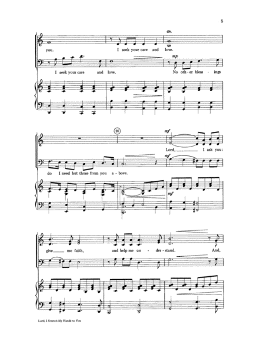 Lord, I Stretch My Hands to You Choir scores gallery preview page 5