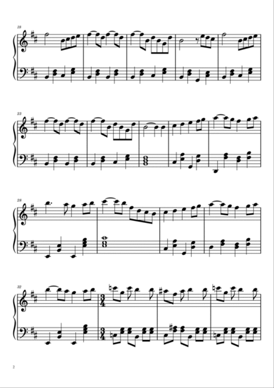 Swan Lake Theme - Tchaikovsky - Easy Piano Swan Lake Theme - Tchaikovsky - Easy Piano Piano Method scores gallery preview page 2