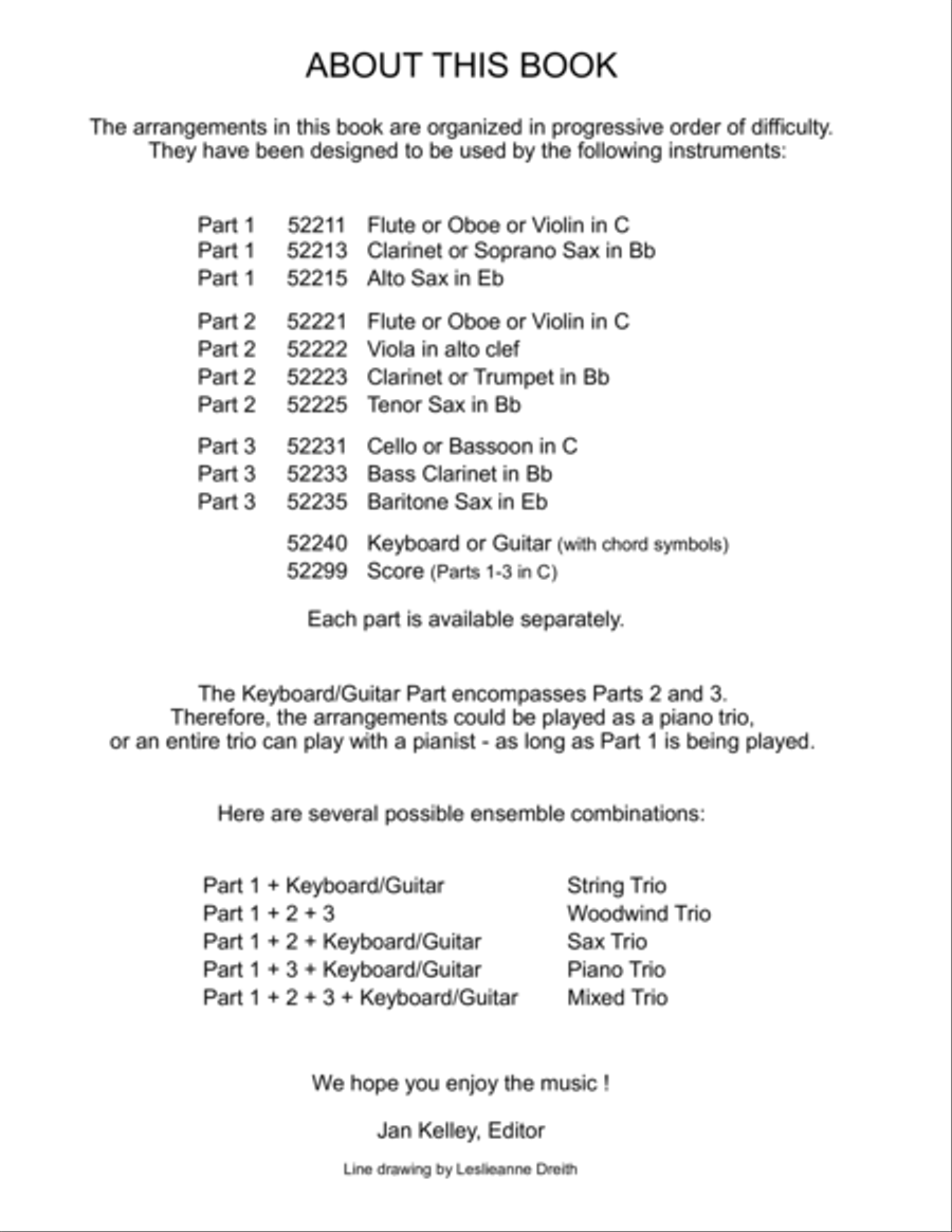 Intermediate Music for Three, Volume 2, Part 3 Cello or Bassoon Bassoon scores gallery preview page 3