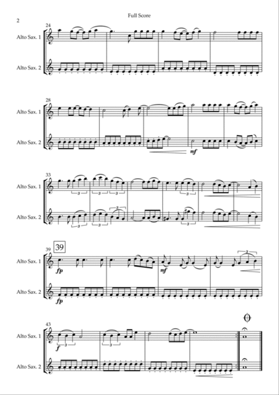 Dragon Ball Gt Woodwind Duet scores gallery preview page 2