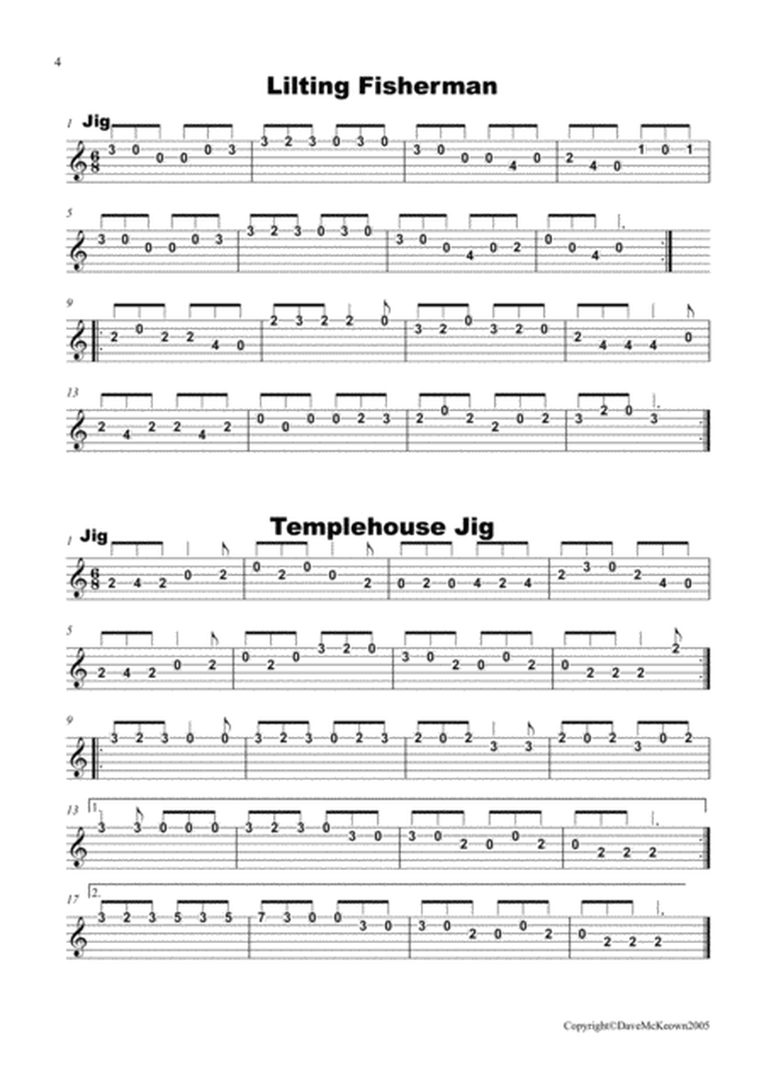 Irish Dance Music Vol.2 for Guitar Tab EADGBE; 50 Jigs, Reels, Hornpipes and more.... image number null