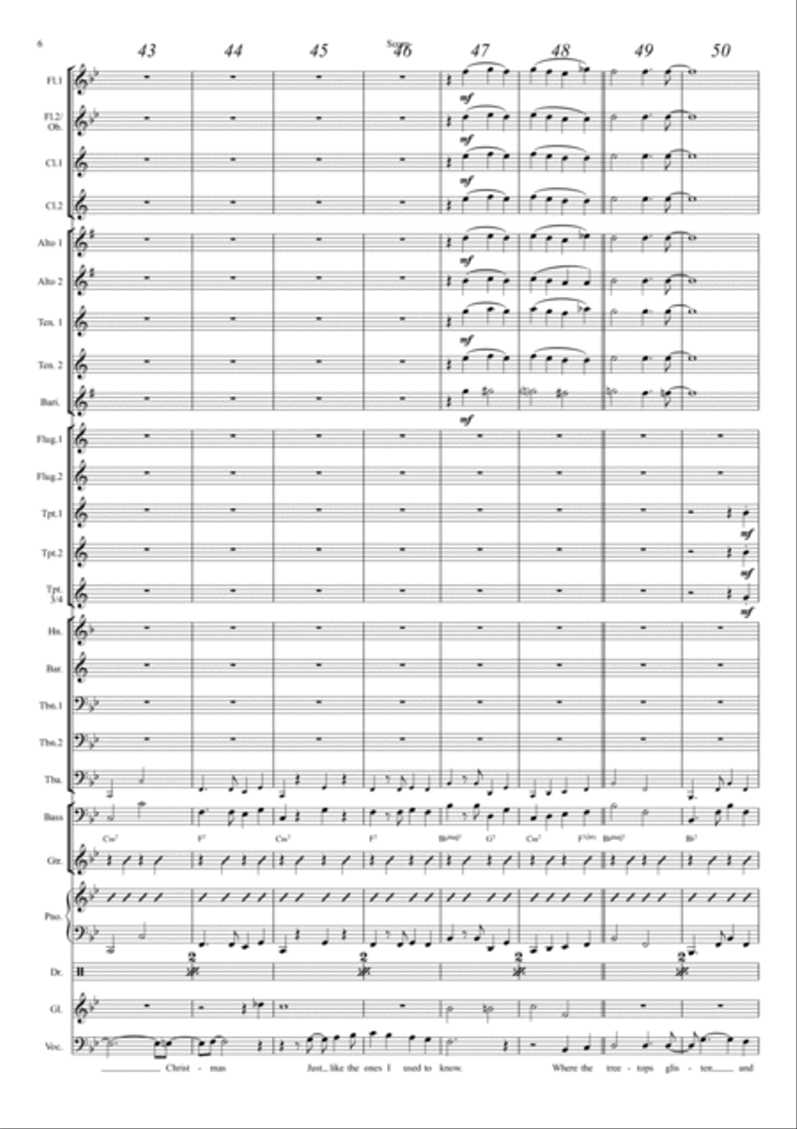 White Christmas Concert Band scores gallery preview page 6