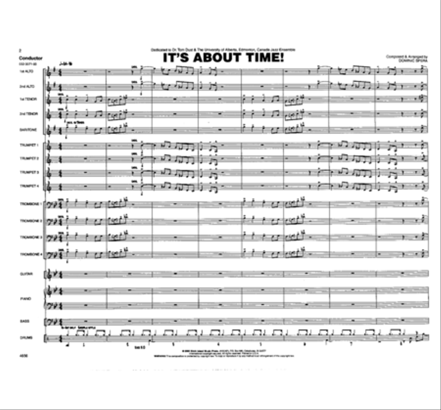 It's About Time Jazz Ensemble scores gallery preview page 2