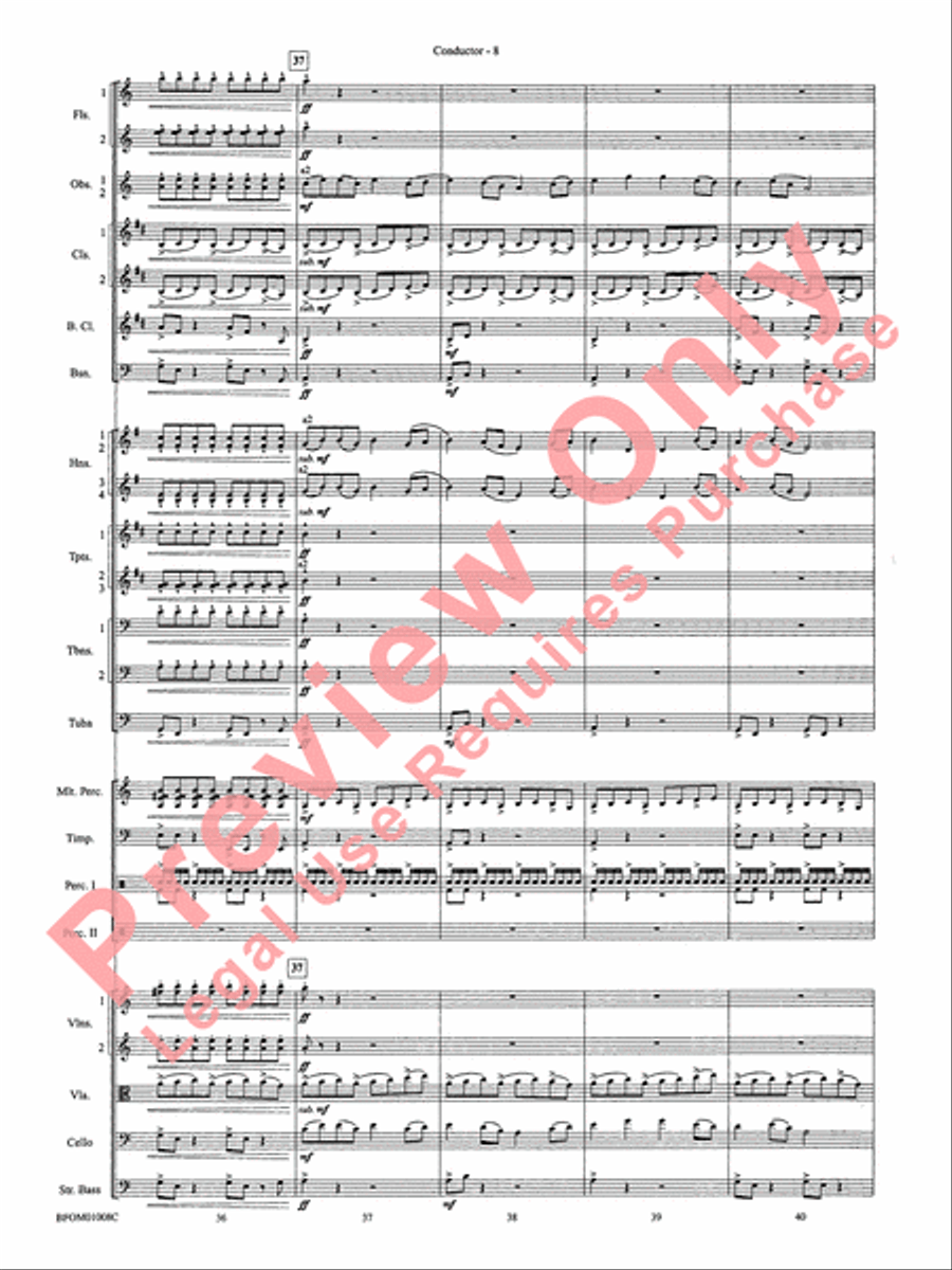 The Great Locomotive Chase Full Orchestra scores gallery preview page 15