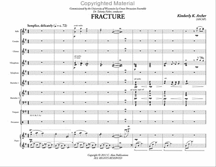 Fracture (score & parts) Fracture (score & parts) Percussion Ensemble scores gallery preview page 2