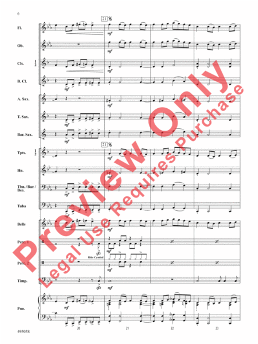 Awesome Sauce Concert Band scores gallery preview page 7