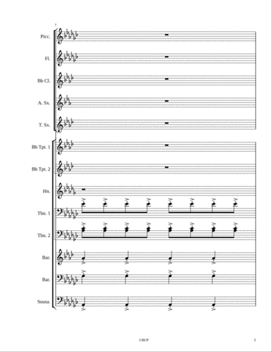 Drake-God's Plan Marching Band scores gallery preview page 5