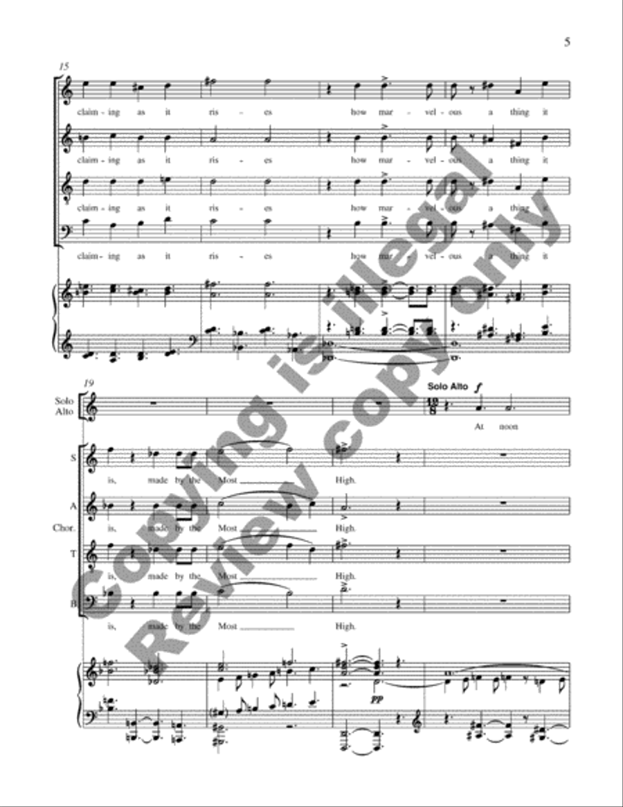 A Spectacle of Glory 4-Part scores gallery preview page 6