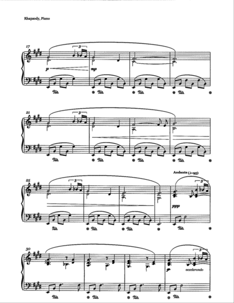 Rhapsody - Wind of the Sea Piano Solo scores gallery preview page 2