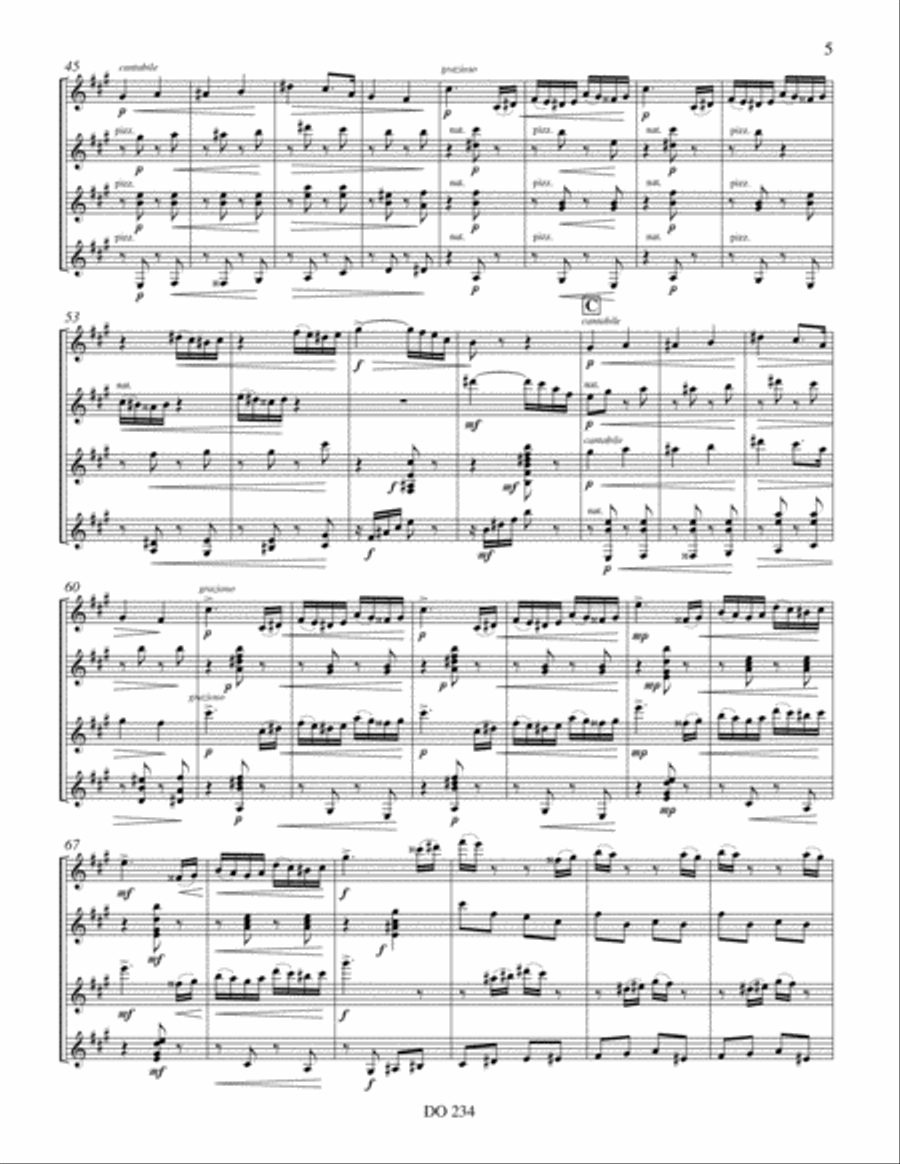 The Nutcraker Suite Guitar Ensemble scores gallery preview page 5