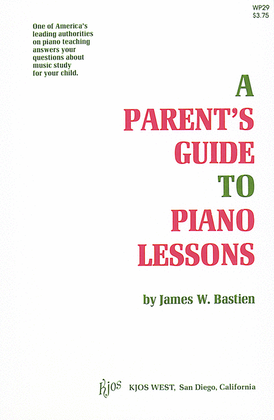 Book cover for A Parent's Guide to Piano Lessons