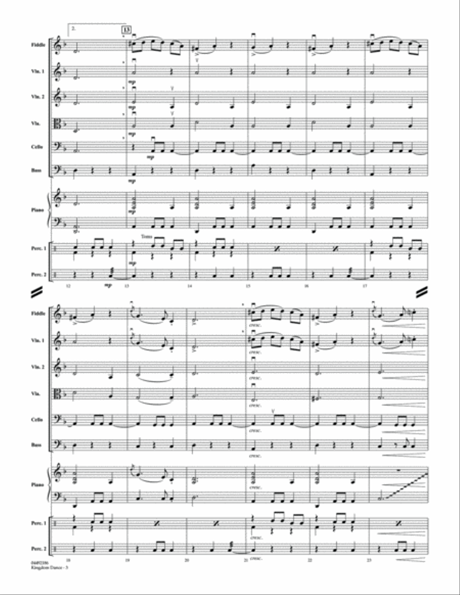 Kingdom Dance (from Tangled) - Conductor Score (Full Score) String Orchestra scores gallery preview page 3