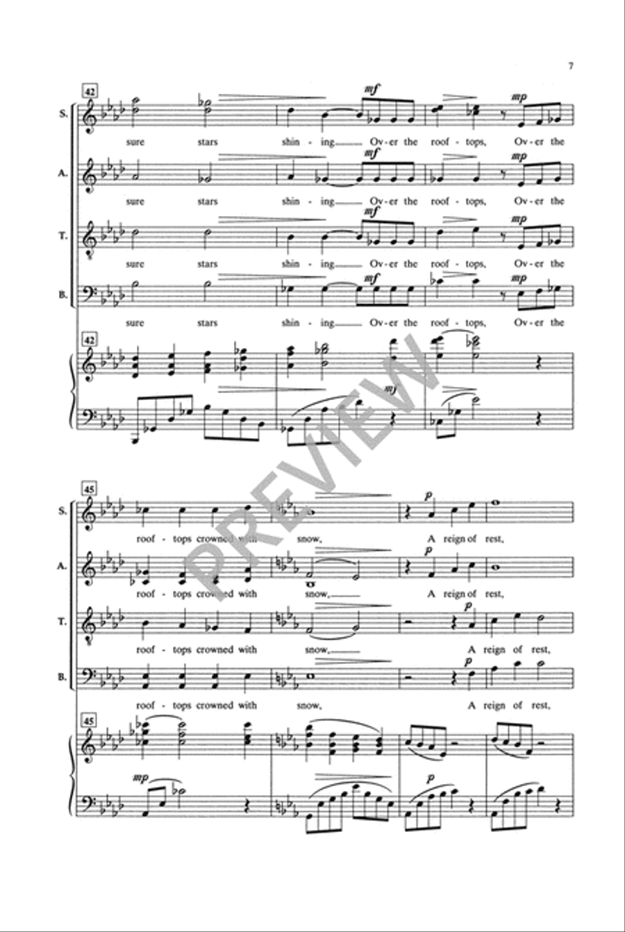 Stars I Shall Find (SATB) 4-Part scores gallery preview page 8