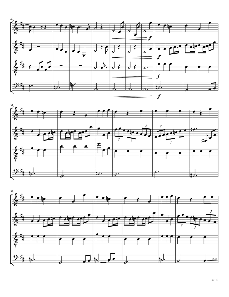 Children's Crusade Children's Crusade Woodwind Quartet scores gallery preview page 4