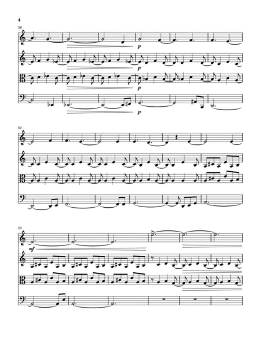 Minuano (Six-Eight) Minuano (Six-Eight) String Quartet scores gallery preview page 5