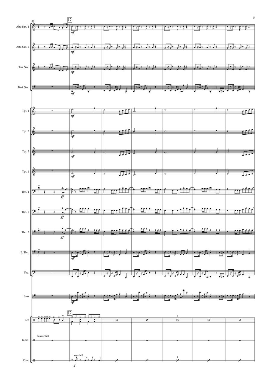 Espresso Jazz Ensemble scores gallery preview page 5