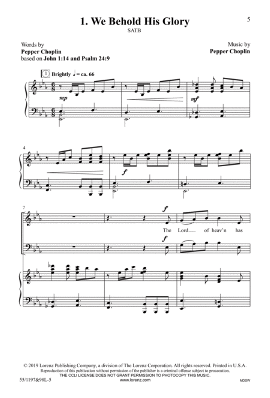The Body of Christ 4-Part scores gallery preview page 2