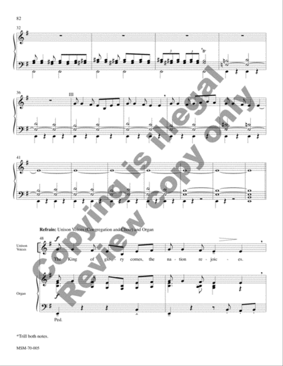Savior of the Nations, Come (Full Score) Choir scores gallery preview page 76