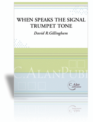 Book cover for When Speaks the Signal-Trumpet Tone (piano reduction)