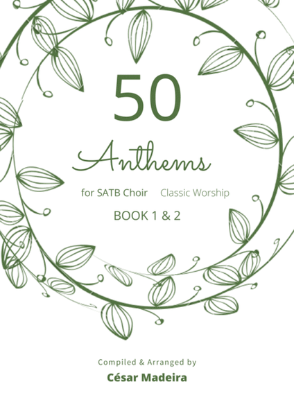 50 Easy Worship Anthems for SATB Choir - W/Chords (Book 1&2)