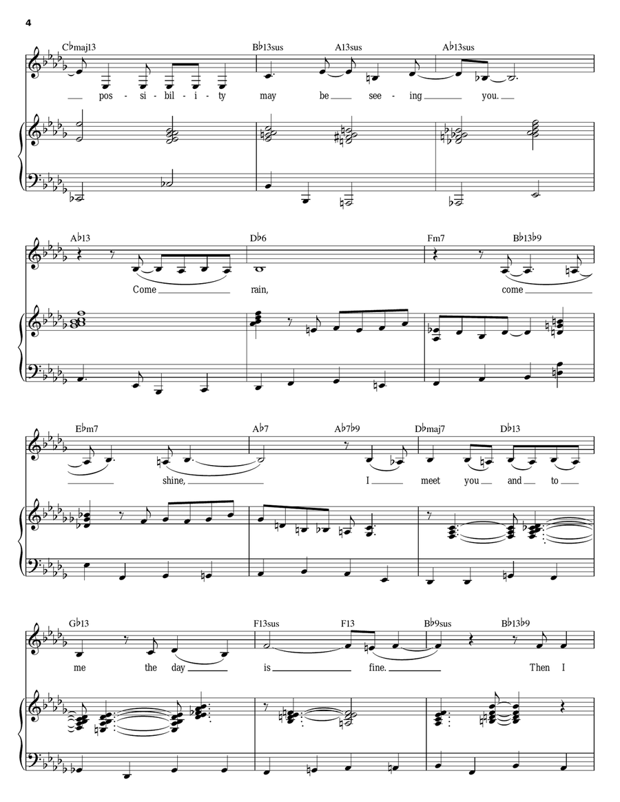 Day In, Day Out Piano, Vocal scores gallery preview page 4