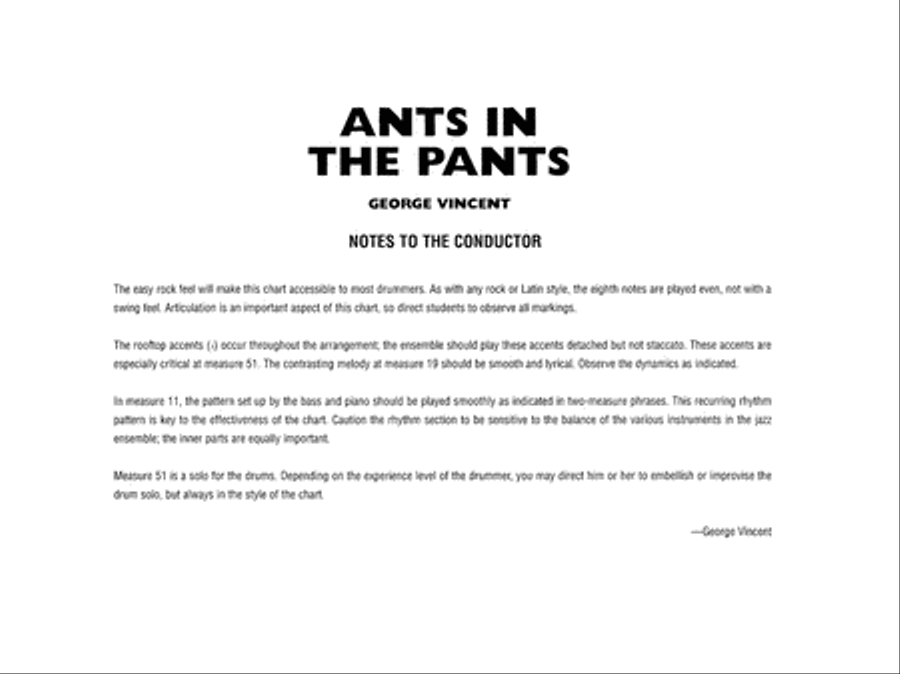 Ants in the Pants Jazz Ensemble scores gallery preview page 3