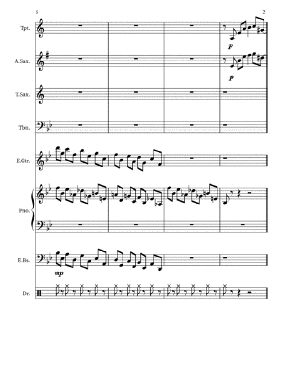 Harlem Nocturne Harlem Nocturne Small Ensemble scores gallery preview page 2