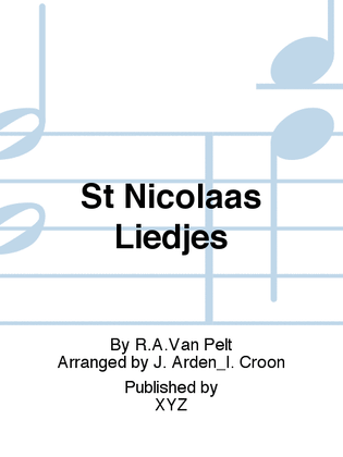 Book cover for St Nicolaas Liedjes