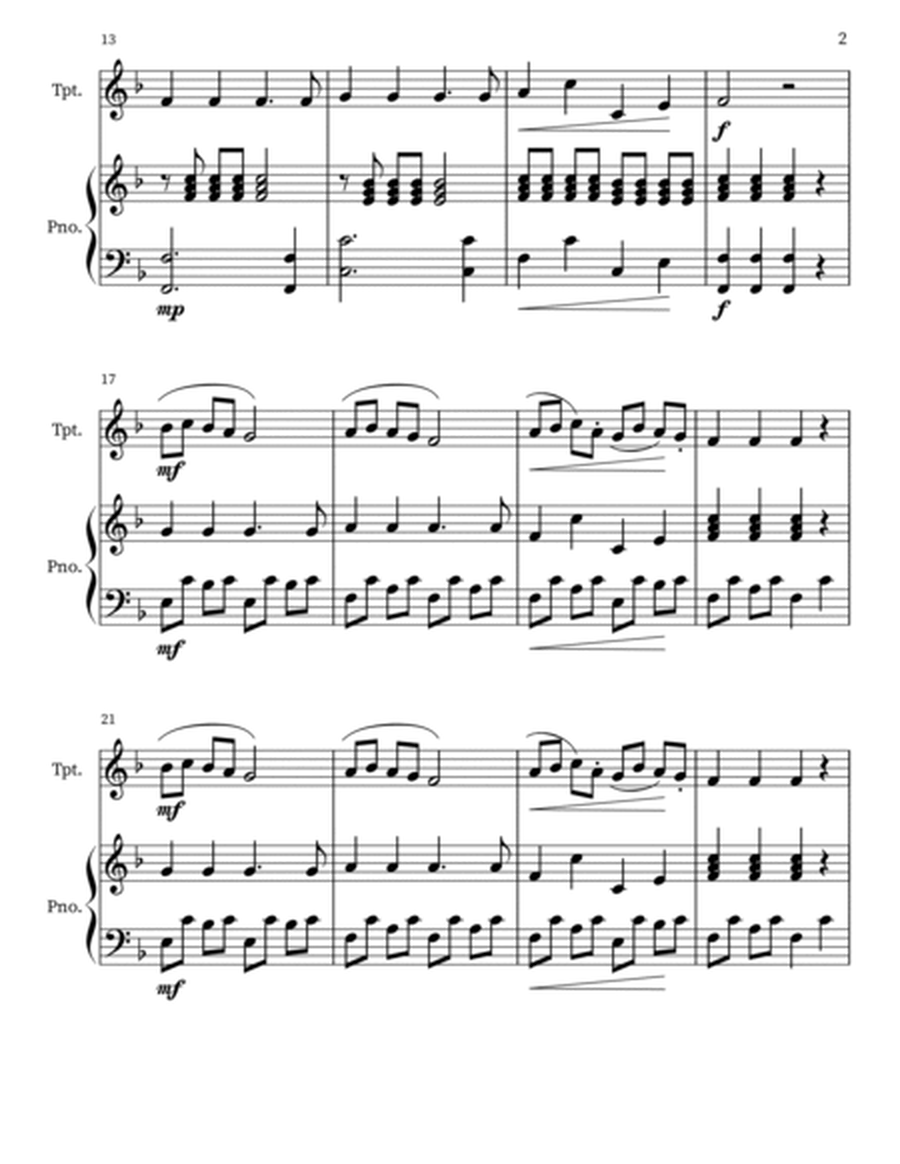 Solo Piece for Trumpet & Piano image number null