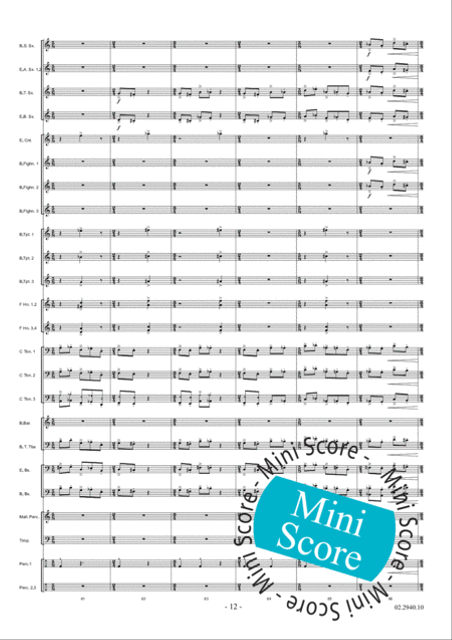 Aurora Fanfare Band scores gallery preview page 18