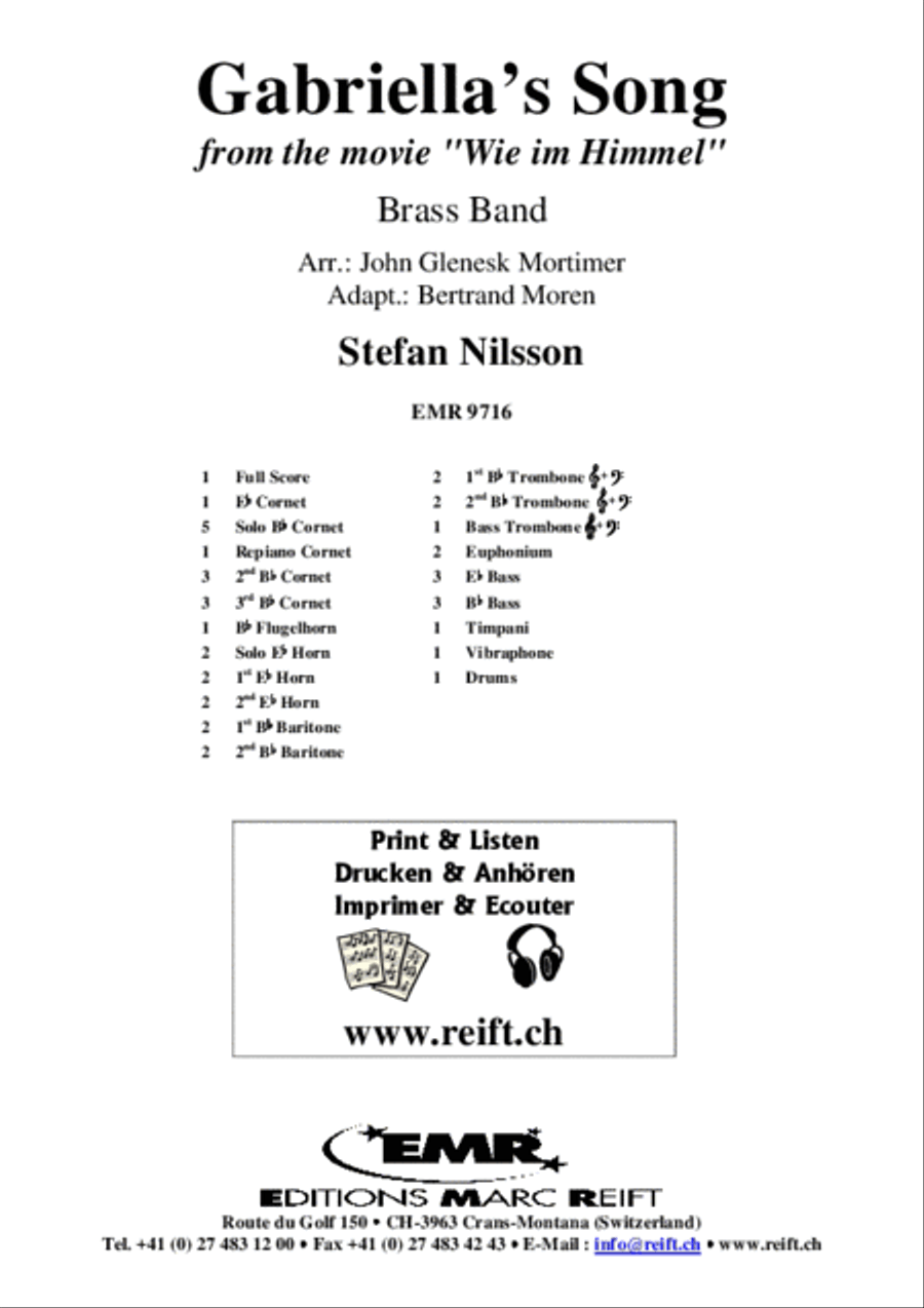 Gabriella's Song Brass Band scores gallery preview page 2