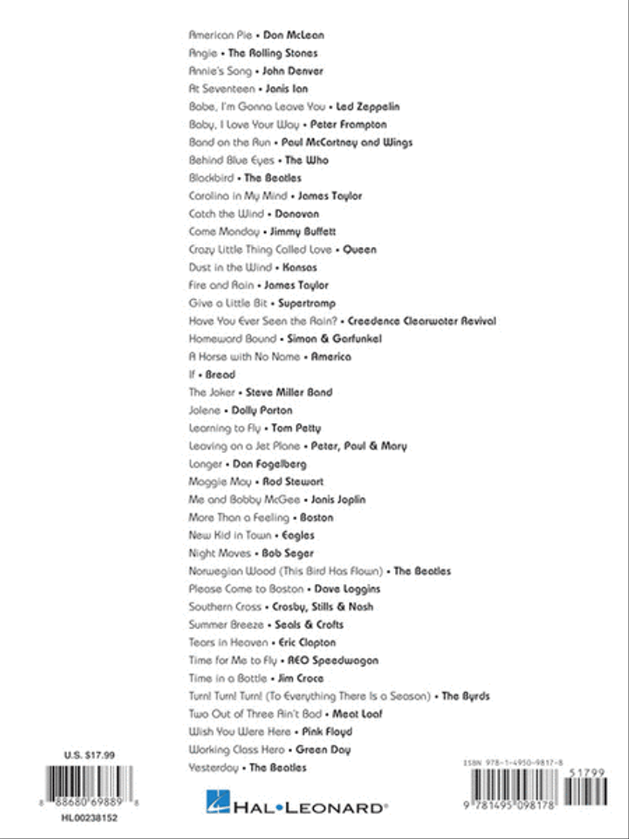 Acoustic Classics - 2nd Edition Piano, Vocal, Guitar scores gallery preview page 6