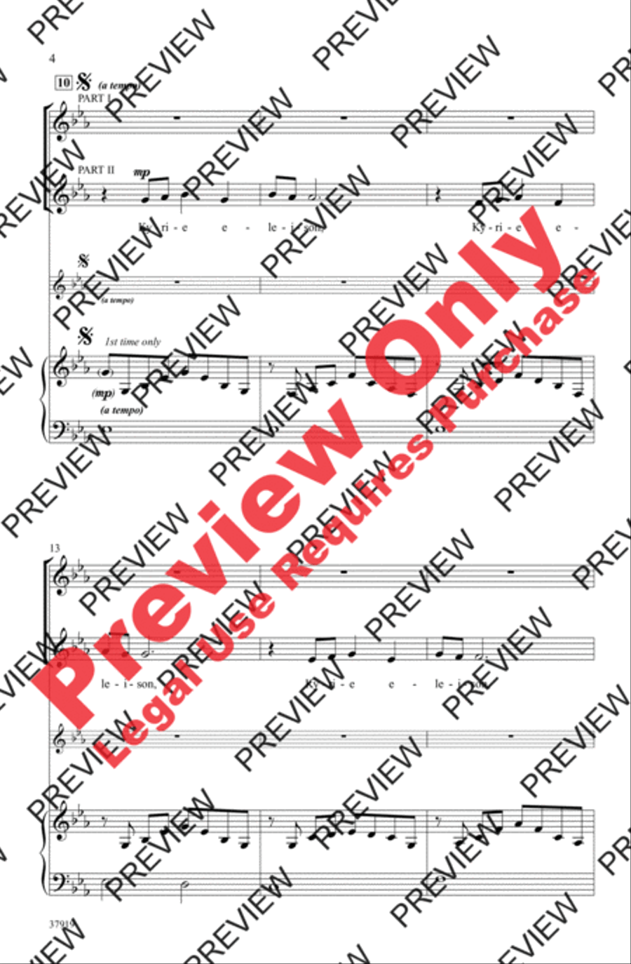 Kyrie Canon 2-Part scores gallery preview page 4