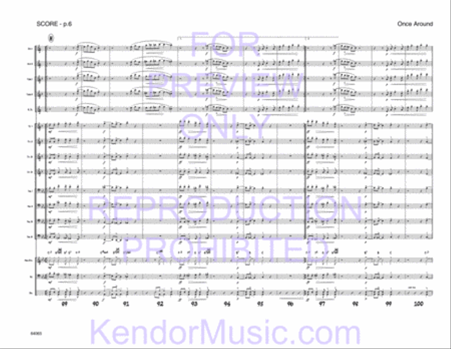 Once Around Jazz Ensemble scores gallery preview page 9