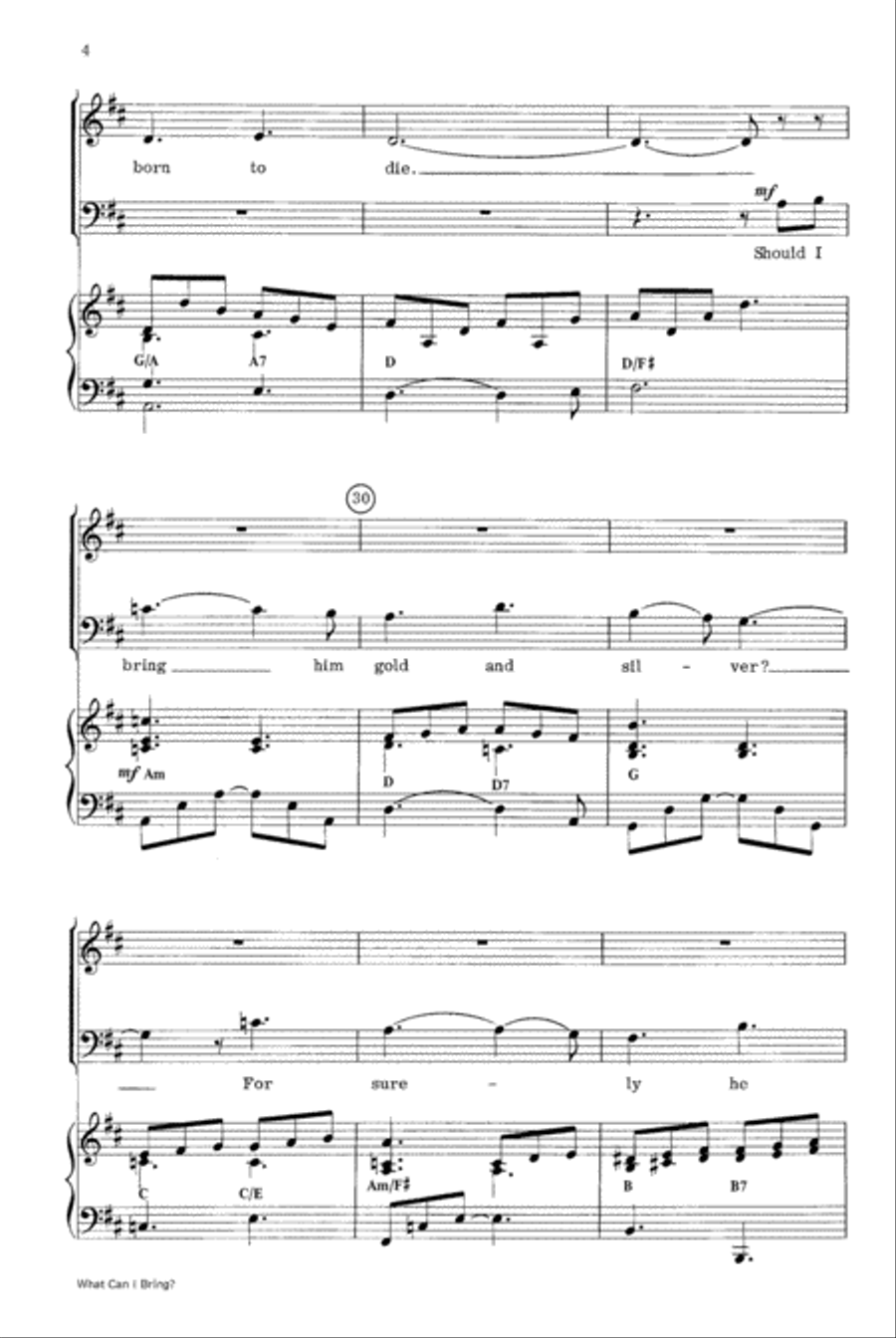 What Can I Bring? SSA scores gallery preview page 4