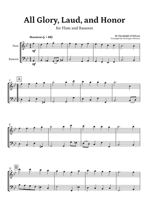 Book cover for All Glory, Laud, and Honor (for Flute and Bassoon) - Easter Hymn