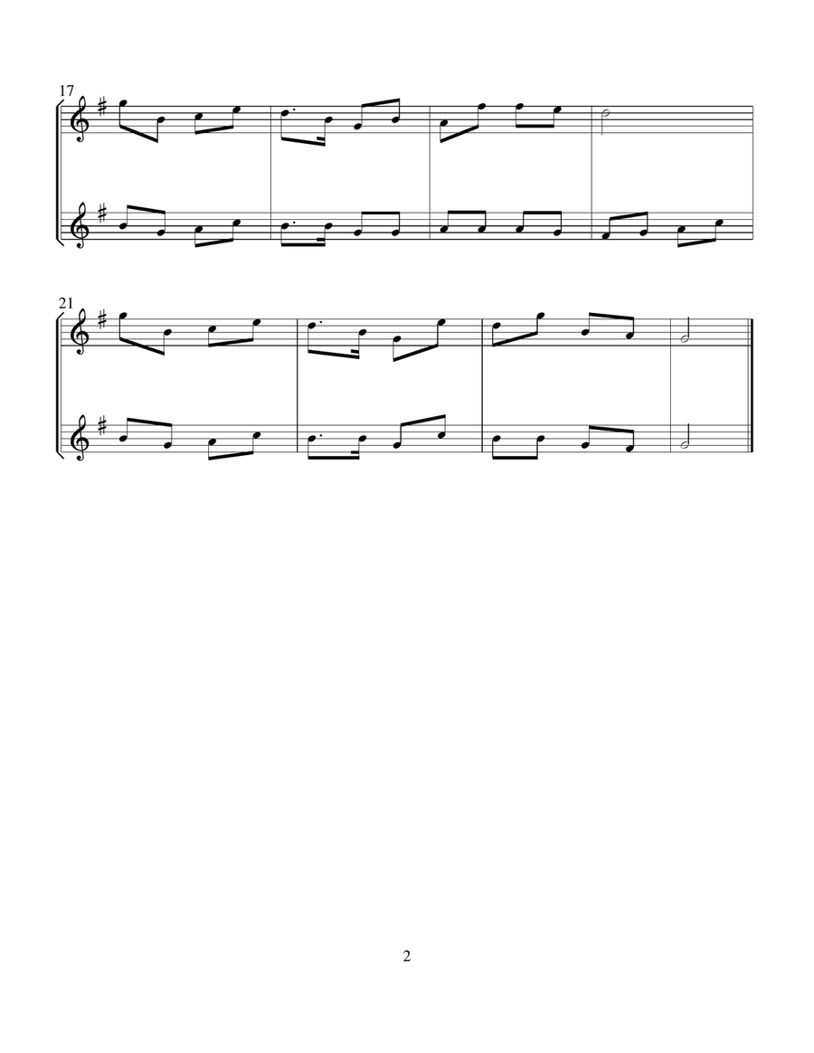 50 Favorite Hymns for Solo and Duet Instruments, French Horn Brass Duet scores gallery preview page 5