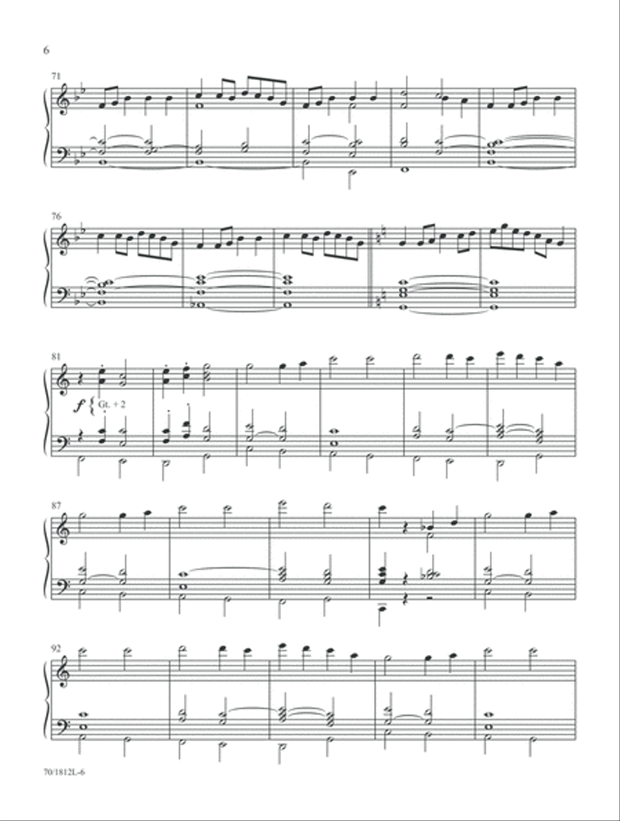 Mark Hayes: Hymns for Organ (Digital Delivery) Organ scores gallery preview page 6