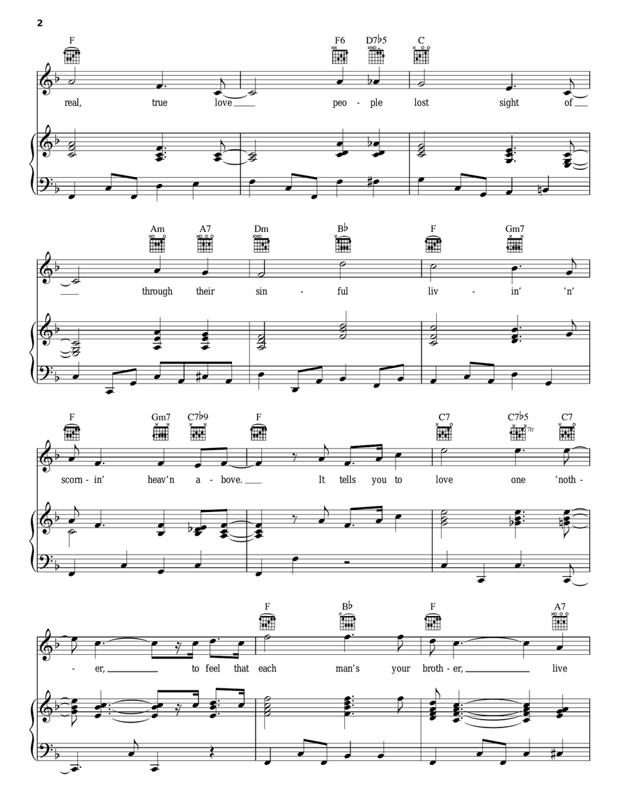 Sermonette Sermonette Piano, Vocal, Guitar scores gallery preview page 2