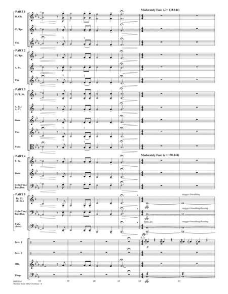 Themes from 1812 Overture - Conductor Score (Full Score)