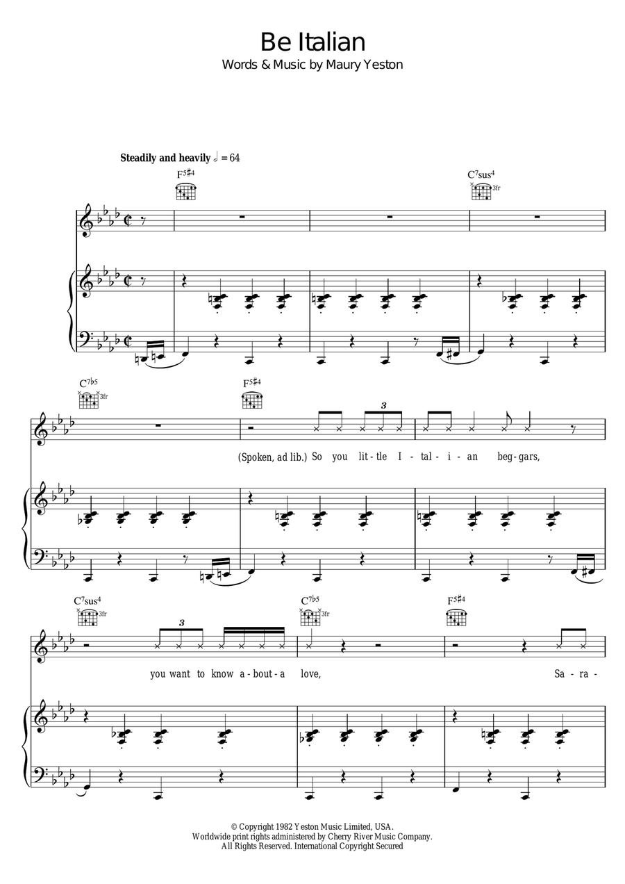 Be Italian Be Italian Acoustic Guitar scores gallery preview page 1