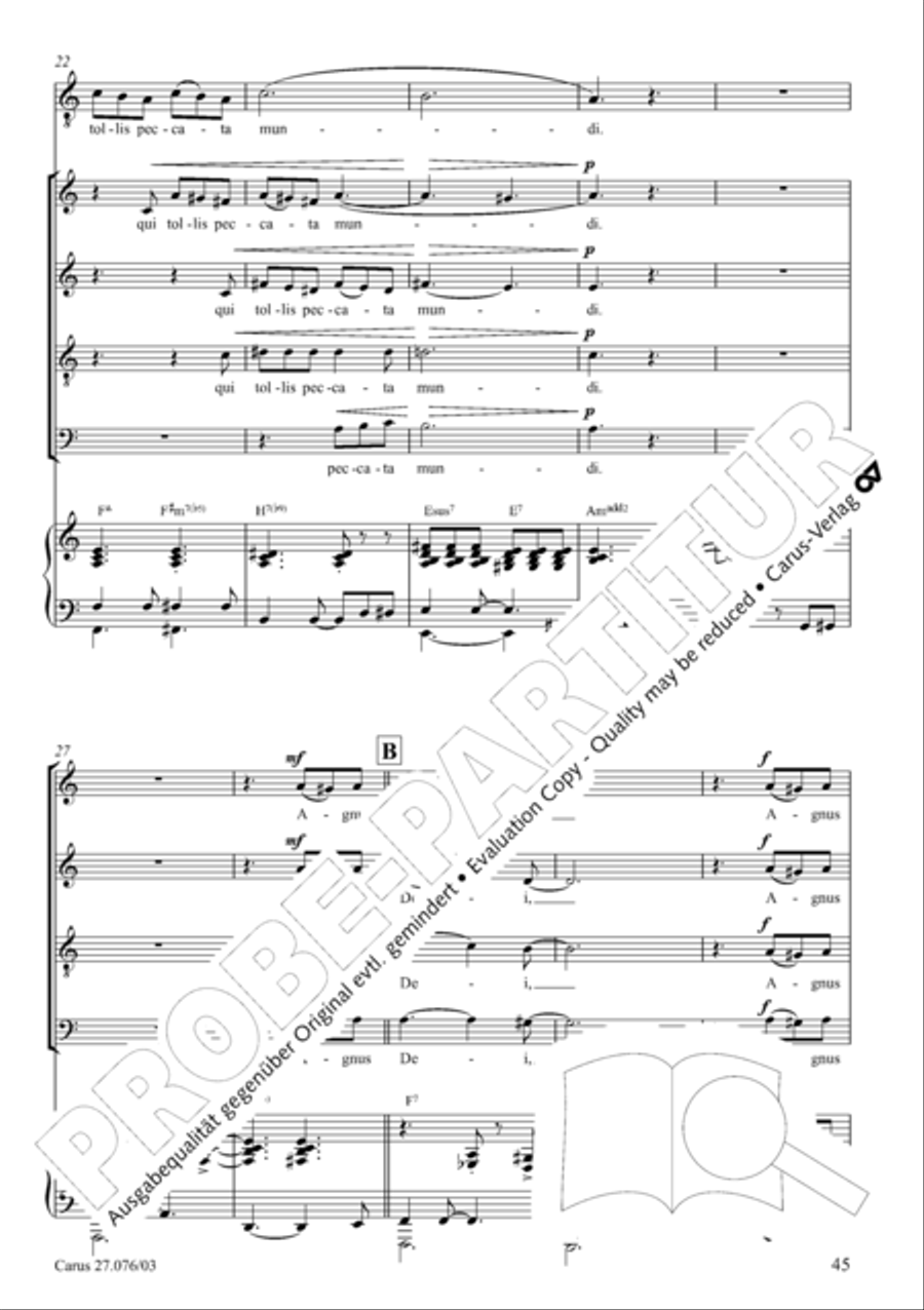 Missa in tempore incerto 4-Part scores gallery preview page 46